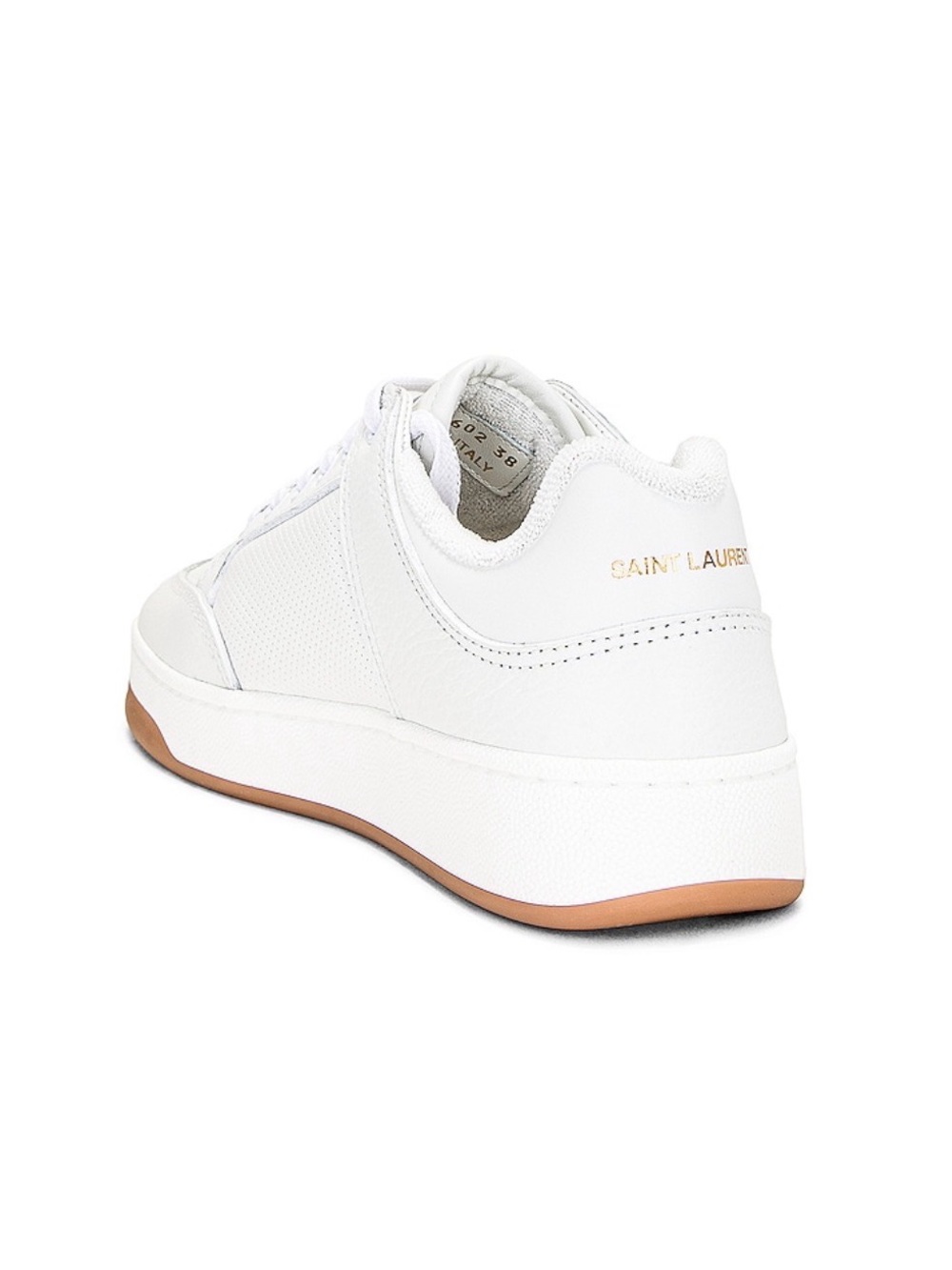 Current Season $880 BNWB Saint Laurent White Leather Low-Top Sneaker - Picture 2 of 4
